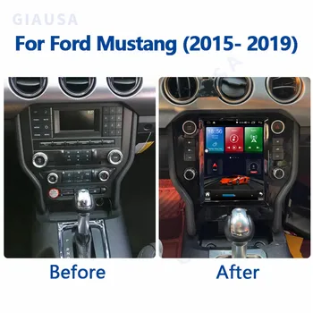 Мултимедиен радио Tesla Screen Android за Ford Mustang 2015 2016 2017 2018 2019 2020 2021 GPS стереоплеер Главното устройство