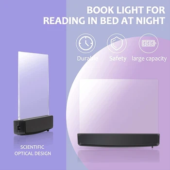 Мултифункционален led Таблет, Етажерка лампа, нощна светлина за четене, за Защита на очите, лампа за четене, студентски нощна светлина, лампа за четене