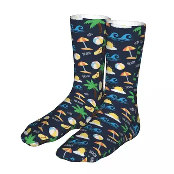 Мультяшные летни плажни дамски чорапи за почивка на Палми 2022, мъжки спортни чорапи