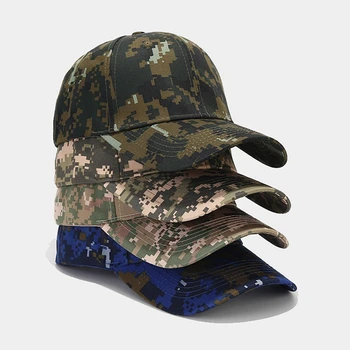 Мъжки камуфляжная бейзболна шапка, военна тактическа шапка от слънцето, армията камуфляжная шапка за лов, риболов, еърсофт оръжия, къмпинг, разходки, шапки на джунгла