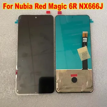 Най-добрите Работния Стъклен, Сензор За ZTE Nubia Red Magic 6R NX666J LCD Дисплей Със Сензорен Панел, Дигитайзер на Екрана В Събирането, Телефон Pantalla