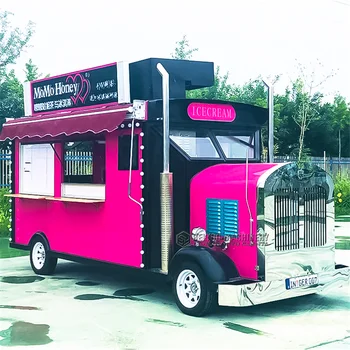 Нов дизайн на Анимационни улицата услуги за бързо хранене, количка за сладолед, павилион за хот-дог, преработен, отвори камион за хранене