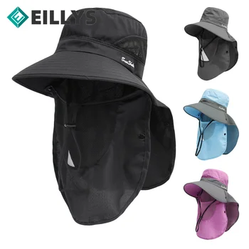 Нова лятна ветрозащитная солнцезащитная шапка за риболов, водоустойчив широка периферия панама, мъжки туристическа шапка с козирка за къмпинг