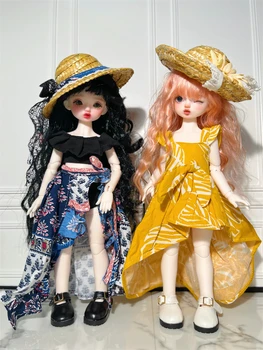 Облекло за кукли BJD 1/6 от размера, комплект приятен летен плажен рокли YOSD, дрехи за кукли Bjd 1/6, аксесоари за кукли