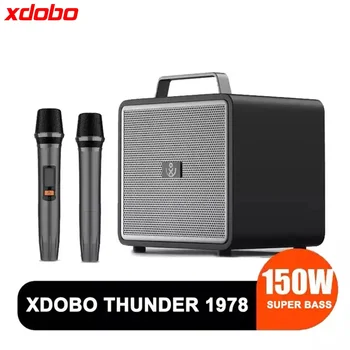 Оригинална слушалка Bluetooth 150 W XDOBO Thunder 1978, високоговорител с ясно микрофон, безжична бас блок с еквалайзер и ефекти на ехото