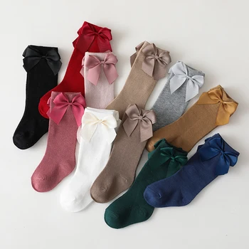 Памучни бебешки чорапи в испански стил с голям нос, чорапи за деца, есен-зима, детски чорапи за момичета до коляното чорапи за деца
