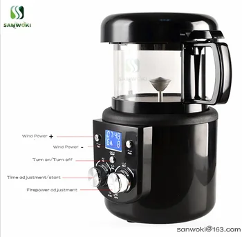 Печене свежеобжаренного кафе автоматична машина за печене на печени зърна в гореща въздуха машина за печене на сурови зърна лате, мока