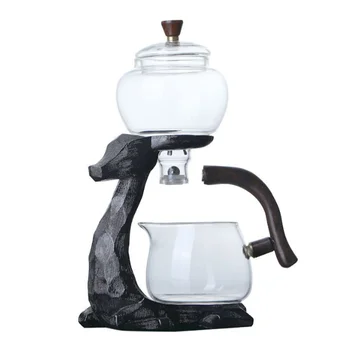 Полноавтоматический творчески стъклен чайник с елени, огнеупорни машина за заваряване на чай, турски чайник, нагревательная поставка 220 за приготвяне на чай и кафе