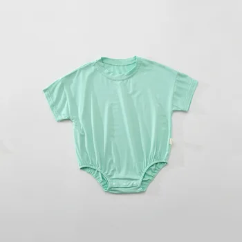 Потребителско име Новороденото Дете Летни дрехи за момичета от ледената коприна, гащеризон с мехурчета, детски костюми 2023, боди за майките и децата за момчета