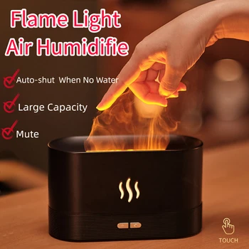 Преносим Овлажнител на въздух Дифузер Етерично Ароматния Масло Беззвучное Пламък led светлини-USB Зареждане Домашен Автомобилен Пречиствател на въздуха Инструменти