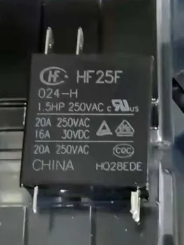 Реле 24 В HF25F-024-H 20A 24 vdc 4 контакти