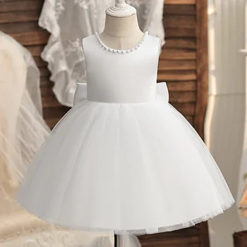 Рокля с цветя модел за момичета на сватба, на новост 2023 г., детска вечерни облекла, модно принцеса рокля за малки момичета, детски празничен костюм