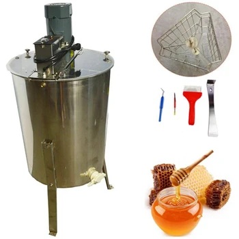 Ръчен Електрически аспиратор мед от неръждаема стомана с 3 рамки, Сепаратор, Макара кошер, Обзавеждане за пчеларството, Набор от инструменти за пчеларството