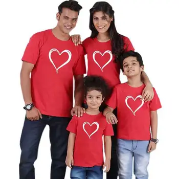 Семеен риза, дрехи за мама и мен, памучен тениска, потник за момиченца, дрехи за баща, майка, дъщеря и син, едни и същи семейни съоръжения