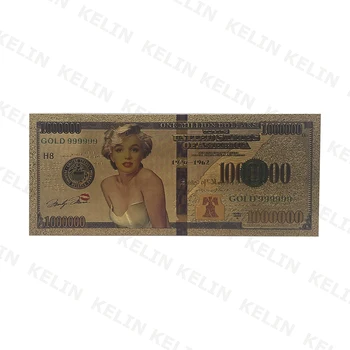 Сладък и секси златни банкноти Мерилин Монро за феновете на момчетата, страхотни подаръци