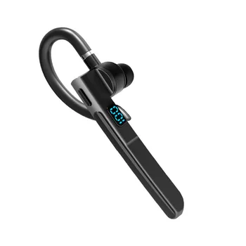 Слушалки Trouvaille Earhook Bluetooth 5.3 Слушалки с Едно Ухо Безжични Слушалки с Подкрепа за Разширяване на Дисплея Захранване на Микрофона