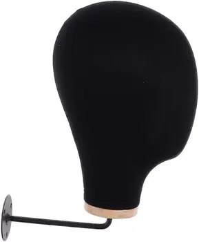 Стенни corkboard холщовая глава на манекен със стойка, Комплект с винтове за перука, стил на дисплея, суха часова 21 