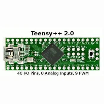 Такса за разработка на Teensy 2.0 ++ AVR USB, клавиатура и мишка, експериментална такса ISP U disk AT90USB1286
