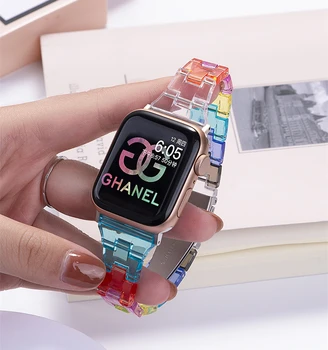 Тънка каишка цветове на дъгата + Калъф за Apple Watch Band 8 7 6 5 4 3 SE Ultra 45 мм на 49 мм 42 мм 38 мм 44 мм 40 мм Модерен Гривна за iWatc