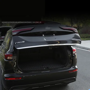 Украсете аксесоари за автомобили Mitsubishi Outlander 2022-2023 от неръждаема стомана за задна врата, капак на багажника, малка перука на темето на задната врата