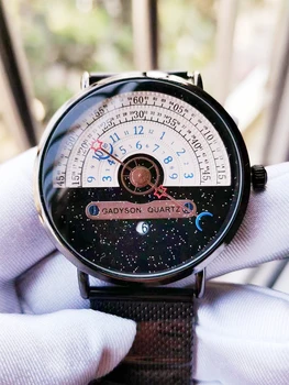 Уникални Часовници за мъже с вид на показалеца кварцов Военен готин човек 1963 хронограф Ретро Самоличността на Самолетен полет Спортни мъжки часовник